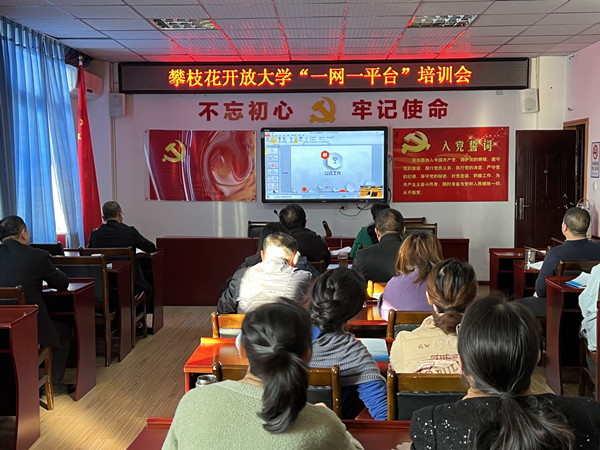 华亿体育教职工参加“一网一平台”试点工作网络培训